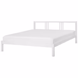 Bed Pine Wood VANNES 180 x 200 cm (EU Super King) White
