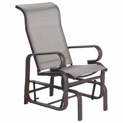 Garden Chair BORGIO Metal Brown/ Grey