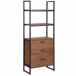 Bookcase TIFTON 158 cm Dark Brown