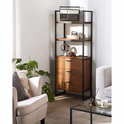 Bookcase TIFTON 158 cm Dark Brown - Additional view 4