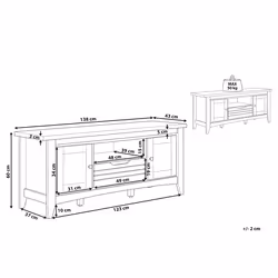 TV Stand AGORA Brown