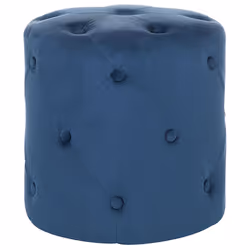 Pouffe COROLLA Velvet Dark Blue 40 cm 40 cm 40 cm