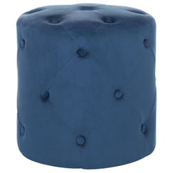 Pouffe COROLLA Velvet Dark Blue 40 cm 40 cm 40 cm