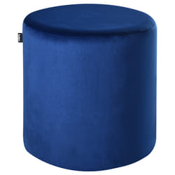 Pouffe LOVETT Velvet 47 cm 47 cm Dark Blue