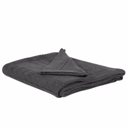 Blanket 140 x 170 cm Dark Grey FETHIYE