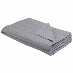 Blanket 110 x 180 cm Light Grey ANAMUR