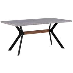 Dining Table BENSON Grey Concrete Effect 160 cm 90 cm