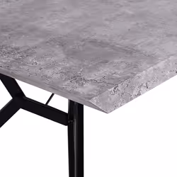 Dining Table BUSCOT Grey Concrete Effect 160 cm 90 cm - Additional view 4