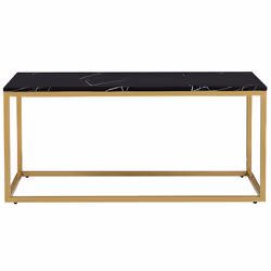 Coffee Table DELANO Black/ Gold