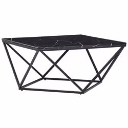 Coffee Table MALIBU Black Marble