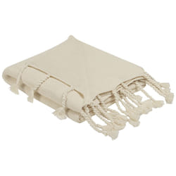 Cotton Blanket 125 x 150 cm Beige NAZILLI