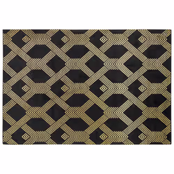 Viscose Rug 160 x 230 cm Black VEKSE