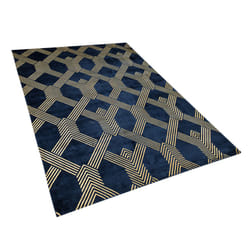 Viscose Rug 140 x 200 cm Blue VEKSE