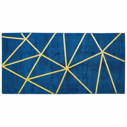 Viscose Rug 80 x 150 cm Blue HAVZA