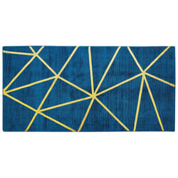 Viscose Rug 80 x 150 cm Blue HAVZA