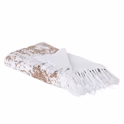 Blanket 130 x 165 cm Beige PAZARYERI