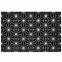 Viscose Area Rug 140 x 200 cm Black SIBEL