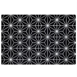 Viscose Area Rug 140 x 200 cm Black SIBEL