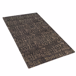 Viscose Area Rug 80 x 150 cm Grey and Gold ESEL