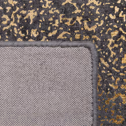 Viscose Area Rug 80 x 150 cm Grey and Gold ESEL
