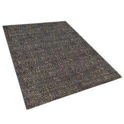 Viscose Area Rug 160 x 230 cm Grey and Gold ESEL