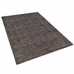 Viscose Area Rug 160 x 230 cm Grey and Gold ESEL