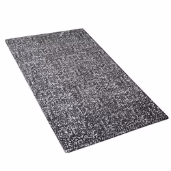 Viscose Area Rug 80 x 150 cm Grey and Silver ESEL