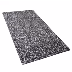 Viscose Area Rug 80 x 150 cm Grey and Silver ESEL