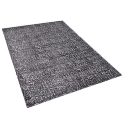 Viscose Area Rug 140 x 200 cm Grey and Silver ESEL