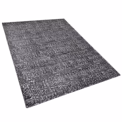 Viscose Area Rug 160 x 230 cm Grey and Silver ESEL