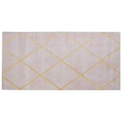 Viscose Area Rug 80 x 150 cm Pink ATIKE