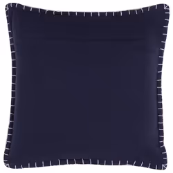 Throw Cushion MELUR 45 x 45 cm Dark Blue Ikat