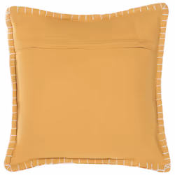 Throw Cushion KAVALAM 45 x 45 cm Mustard Solid
