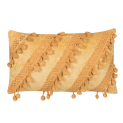 Viscose Cushion 30 x 50 cm Yellow AYROOR