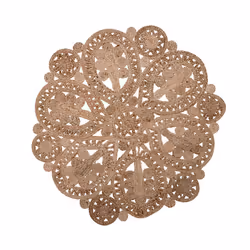 Round Jute Area Rug ø 120 cm Beige BUCAK