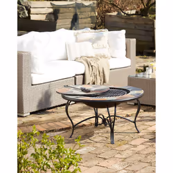 Grill Fire Pit EREBUS Metal Black