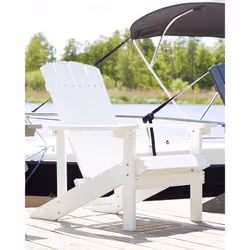 Garden Chair ADIRONDACK White
