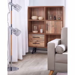 Bookcase ATLANTA 131 cm Brown - Additional view 4