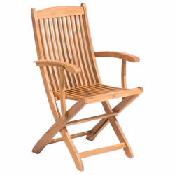 Set of 2 Garden Chairs MAUI Acacia Wood Light Brown