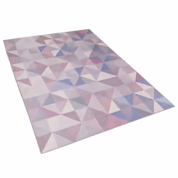 Area Rug 140 x 200 cm Grey with Blue KARTEPE