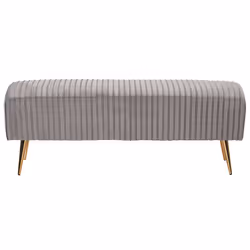 Bench PATERSON Velvet Light Grey