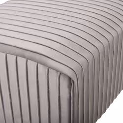 Bench PATERSON Velvet Light Grey - Additional view 4