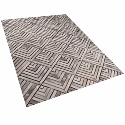 Cowhide Area Rug 140 x 200 cm Beige TEKIR