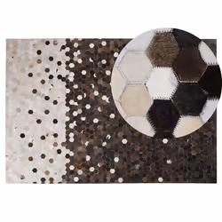 Rug EYIM 140 x 200 cm Leather Brown