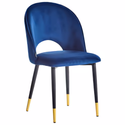 Set of 2 Dining Chairs MAGALIA Blue