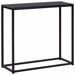 Console Table DELANO Tempered Glass Black