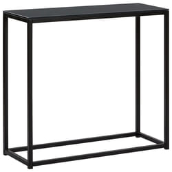 Console Table DELANO Tempered Glass Black
