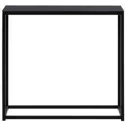 Console Table DELANO Tempered Glass Black