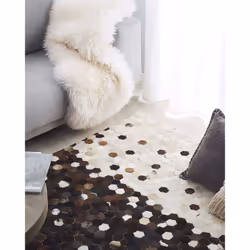 Rug EYIM 160 x 230 cm Leather Brown