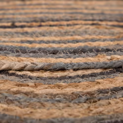 Round Area Rug 140 cm Beige with Black ARTORA - Additional view 4